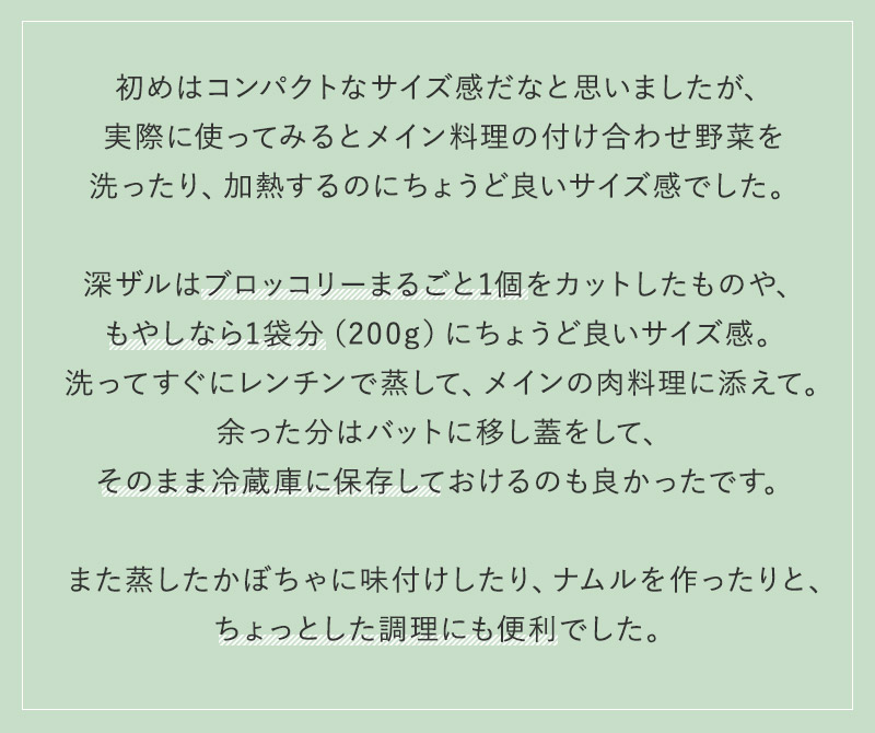 下ごしらえに便利な抗菌ザルバットセット