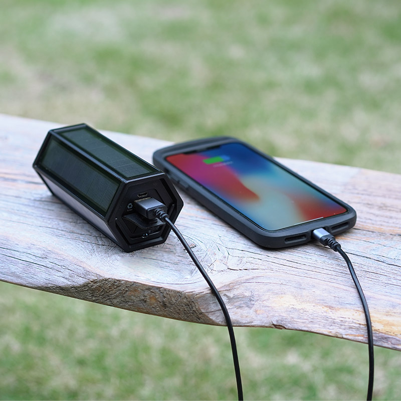 バッテリー機能付きLEDランタン HEX-SoLa ソーラー充電対応 PHSL-431623/PHSL-431630