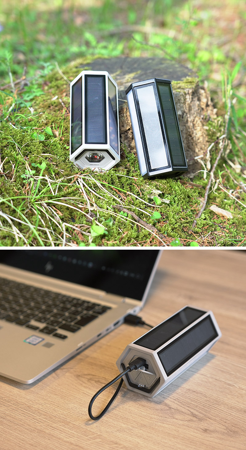 バッテリー機能付きLEDランタン HEX-SoLa ソーラー充電対応 PHSL-431623/PHSL-431630