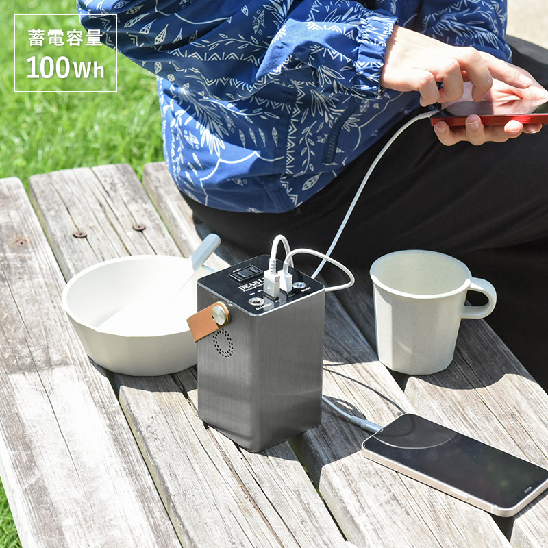 手のひらサイズのポータブル蓄電池エナジープロS