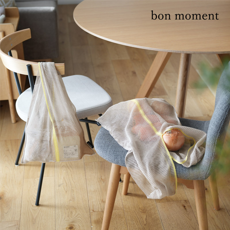 bon moment ラッセルの編みの エコバッグ／ボンモマン