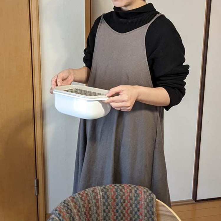 富士ホーロー 角型天ぷら鍋