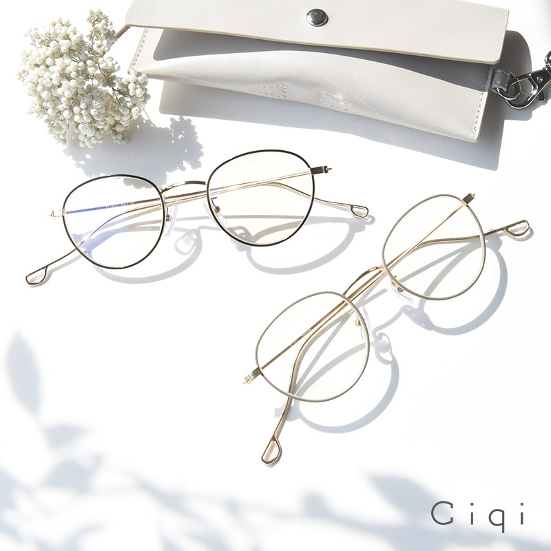 Ciqi 見え方を整えるメガネ ブラーレス＋0.5 ブルーライトカットナタリー