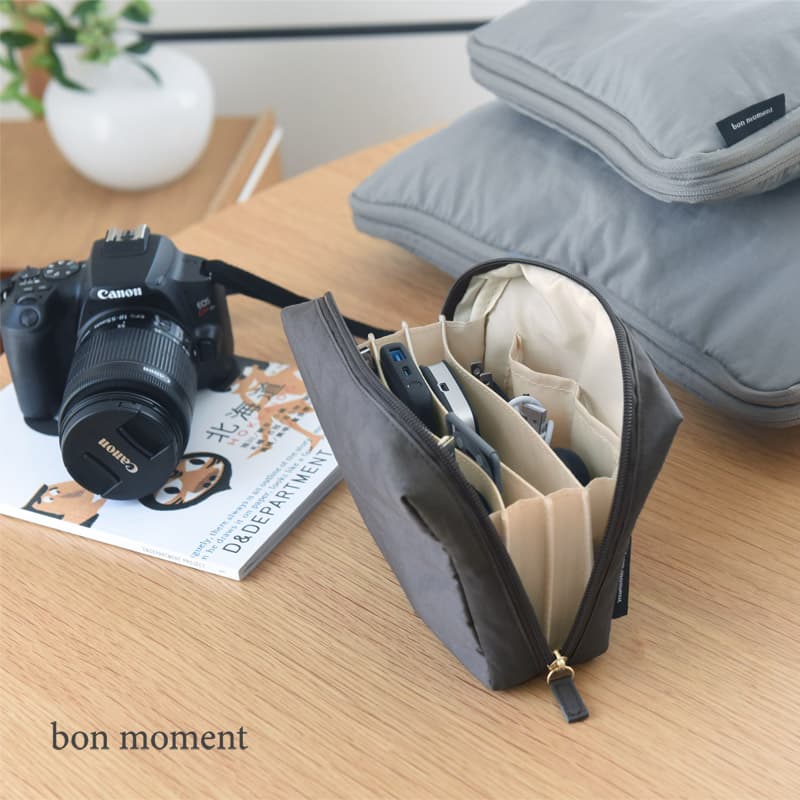 bon moment 整理がしやすい 女性のためのガジェットポーチ/ボンモマン