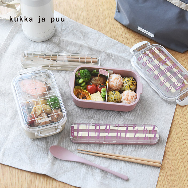 kukka ja puu 北欧カラーのお弁当箱 キッズ ランチボックス 470ml／クッカヤプー