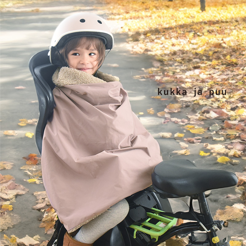 kukka ja puu 首元から足元まですっぽり 自転車用 防寒ブランケット 防寒カバー/クッカヤプー