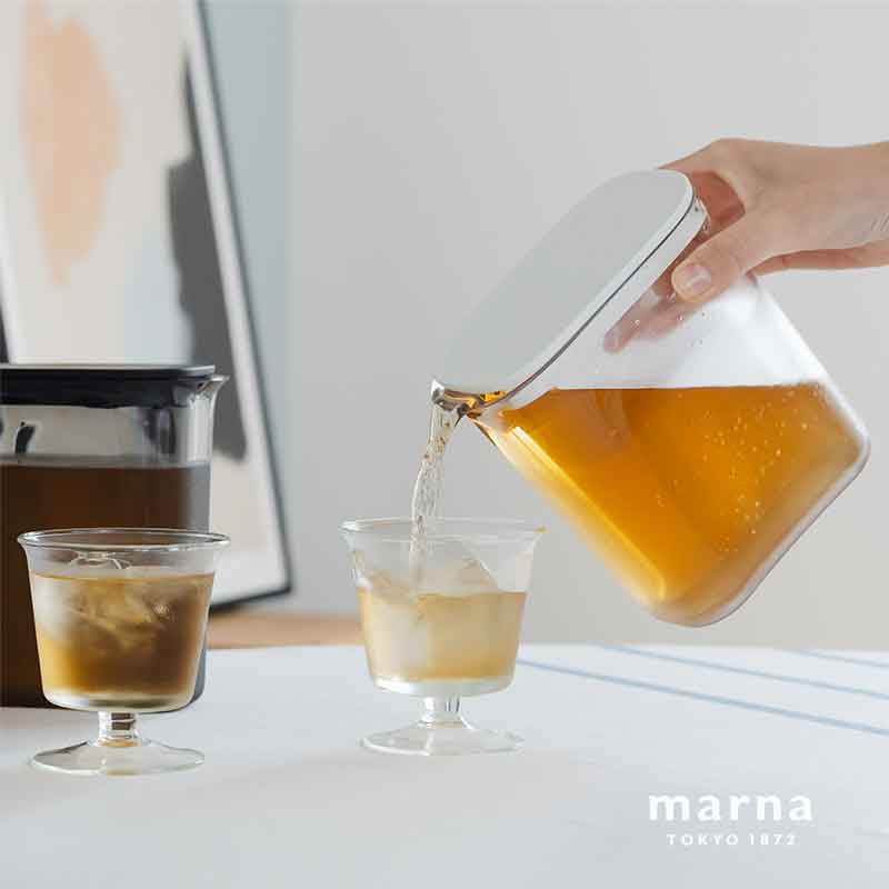 マーナ ウォーターピッチャー 1.0L／MARNA 麦茶ポット 水出しコーヒーポット