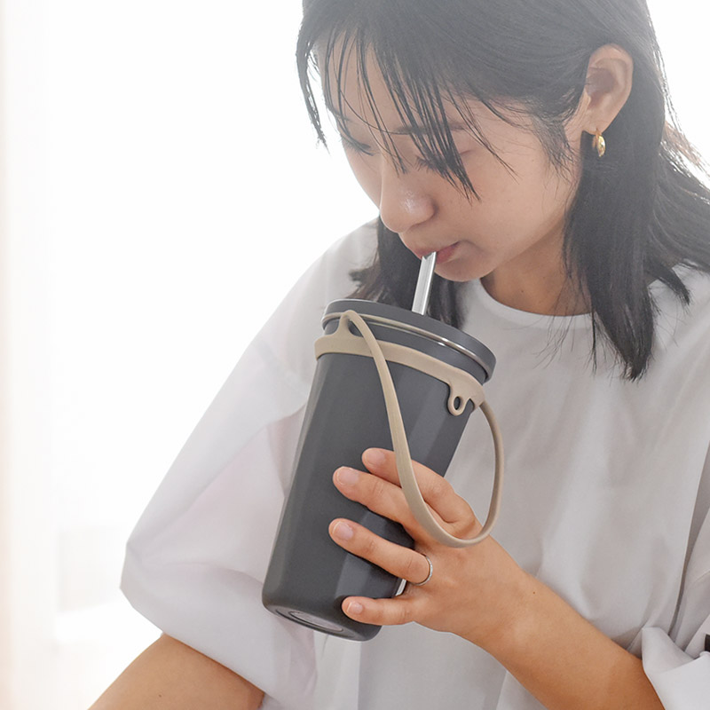 トート ストロー付2wayタンブラー570ml