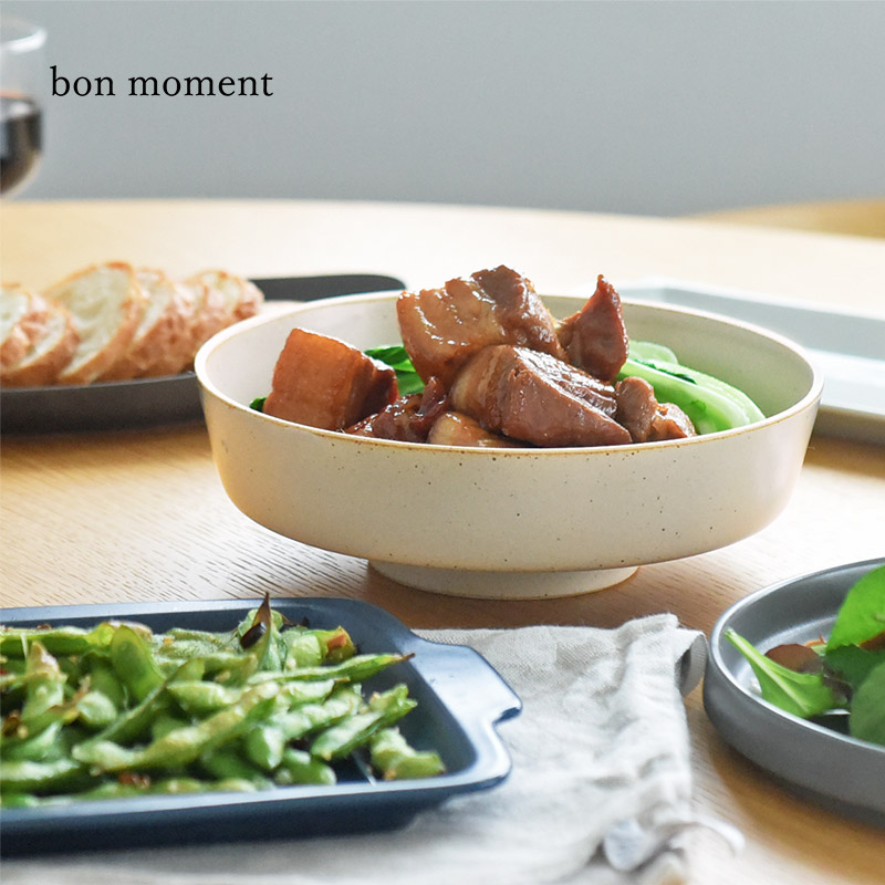 bon moment 毎日使いたくなる 脚付き大鉢 波佐見焼/ボンモマン