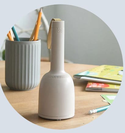 【正規品】吊るせるベル型 卓上掃除機＆毛玉取り器 ハンディ掃除機 ミニ掃除機／Vaccumi バキューミ【一部アンジェ別注 】