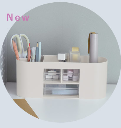 収納付きペンスタンド