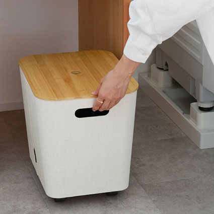 bon moment 荷物の一時置きにキャスター付き収納ワイドタイプ用フタ