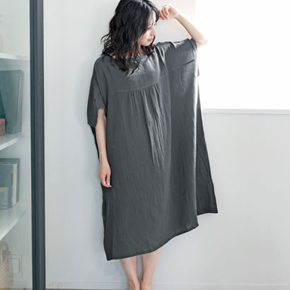 bon moment 湯上りガーゼワンピース ルームワンピース／ボンモマン