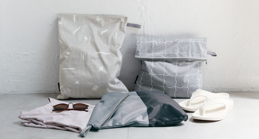 bon moment 濡れたまま収納できる防水ポーチ