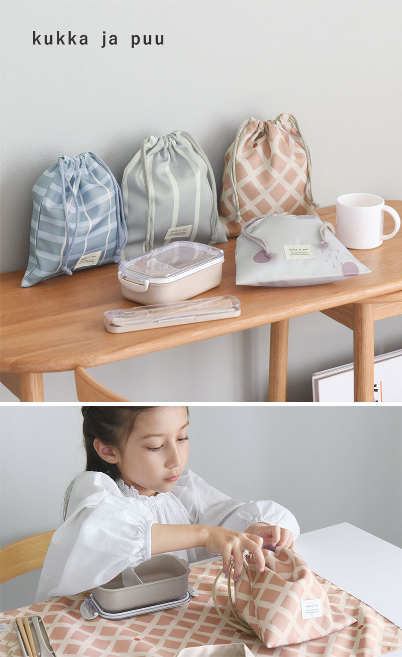 kukka ja puu 巾着袋 小 柄