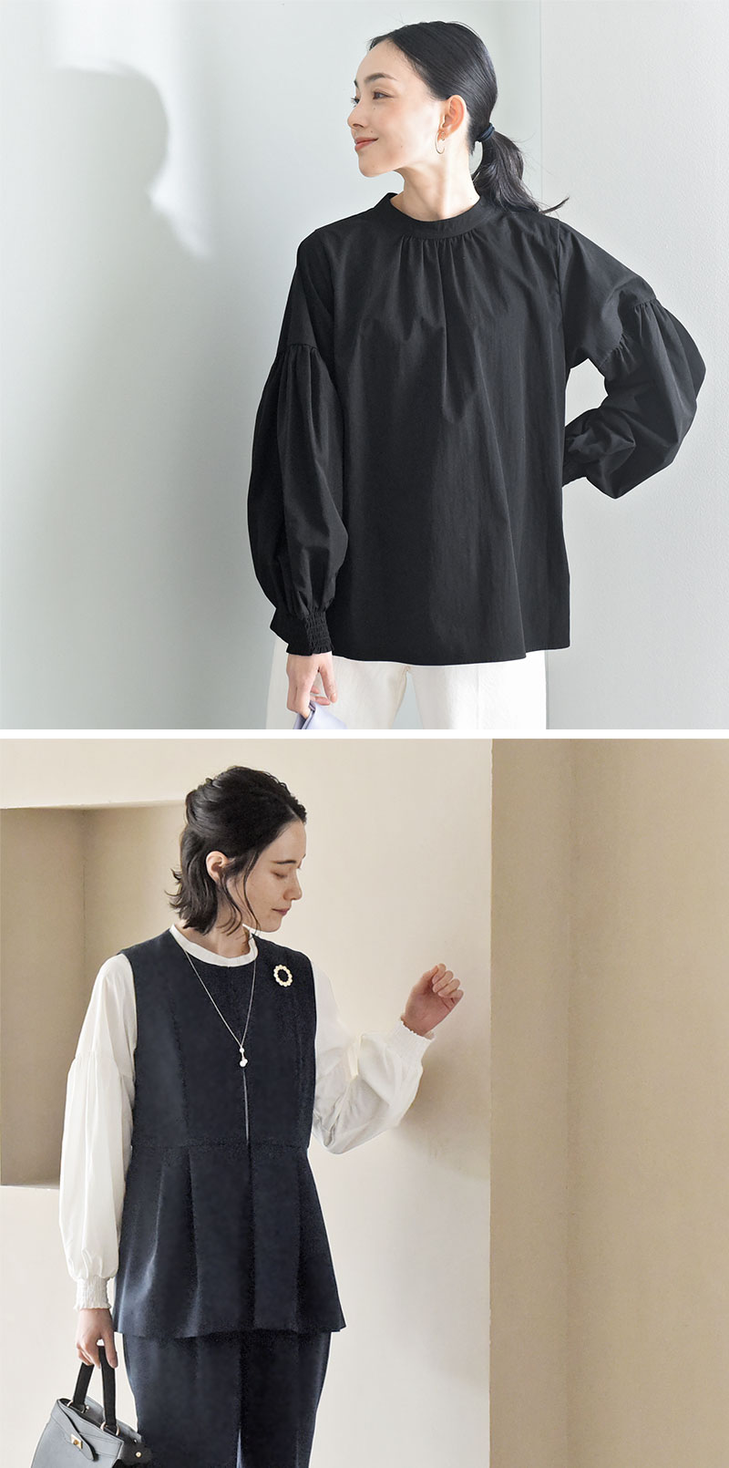 品よく華やかに 袖ボリュームブラウス／kauliina カウリーナ