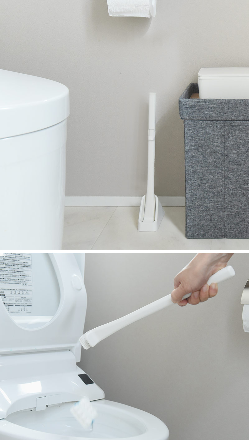 シートを挟むトイレクリーナー