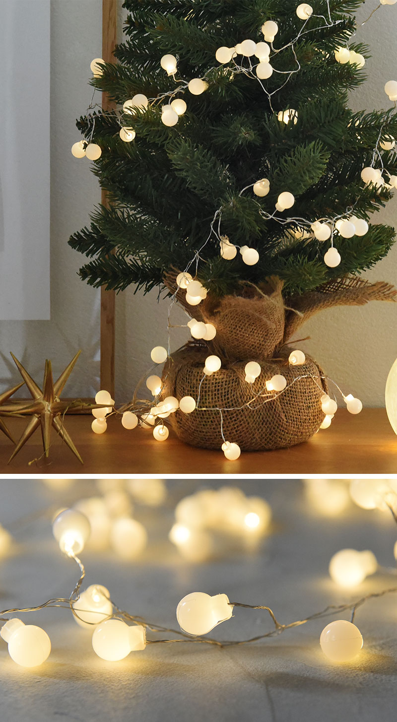 クリスマス 部屋を彩る枝のLEDデコレーションライト 2m 電池タイプ