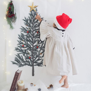 kukka ja puu クリスマスツリー タペストリー 壁掛け 110×70cm／クッカヤプー
