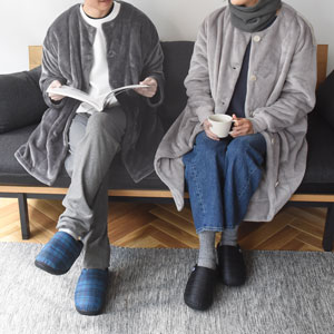 bon moment 軽くてあったかい 着る毛布 ルームウェア マイクロファイバー／ボンモマン