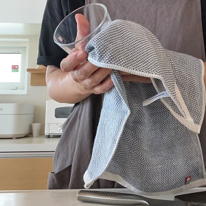 bon moment 消臭力と抗菌性が半永久的に続く 今治タオル キッチンふきん／ボンモマン