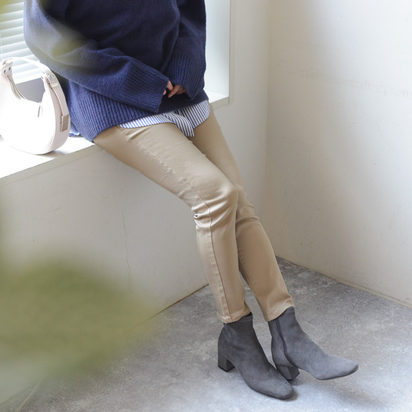 あったか 裏パウダー起毛 ストレッチ パンツ【送料無料】