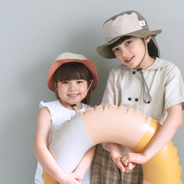 kukka ja puu キッズ 帽子 保冷剤ポケット＆日よけタレ付き／クッカヤプー【2025帽子】