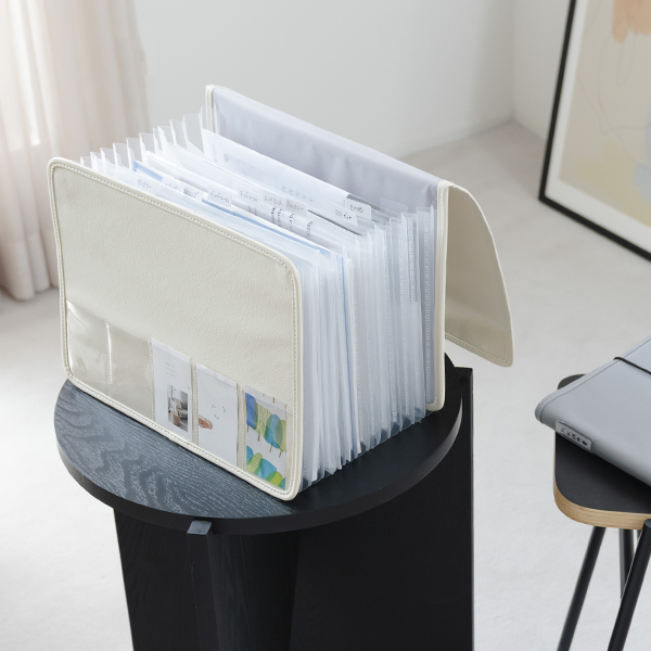 bon moment がばっと開いて見やすい 書類収納ケース Lサイズ Sサイズ／ボンモマン