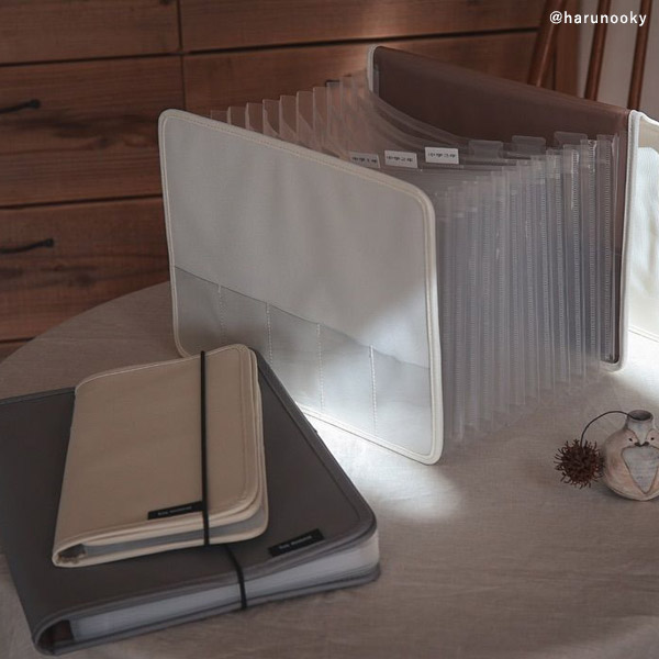 bon moment がばっと開いて見やすい 書類収納ケース Lサイズ Sサイズ／ボンモマン