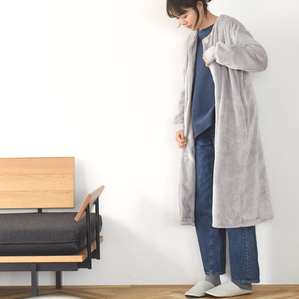 bon moment 軽くてあったかい 着る毛布 ルームウェア マイクロファイバー／ボンモマン