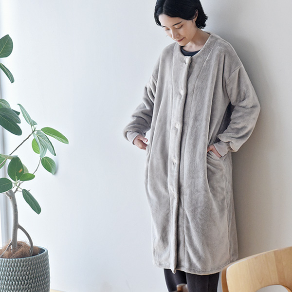 bon moment 軽くてあったかい 着る毛布 ルームウェア マイクロファイバー／ボンモマン