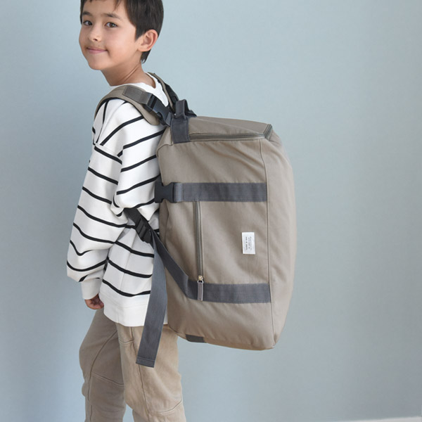 kukka ja puu リュックにもなる 3WAY ボストンバッグ 修学旅行 小学生 旅行 キャンプ 合宿 トラベル 30L／クッカヤプー【★】【送料無料】