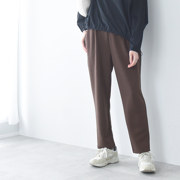 【リラパン】やわらかなはき心地 リラックス気分ではける テーパードパンツ ダンボールニット／kauliina カウリーナ【送料無料】