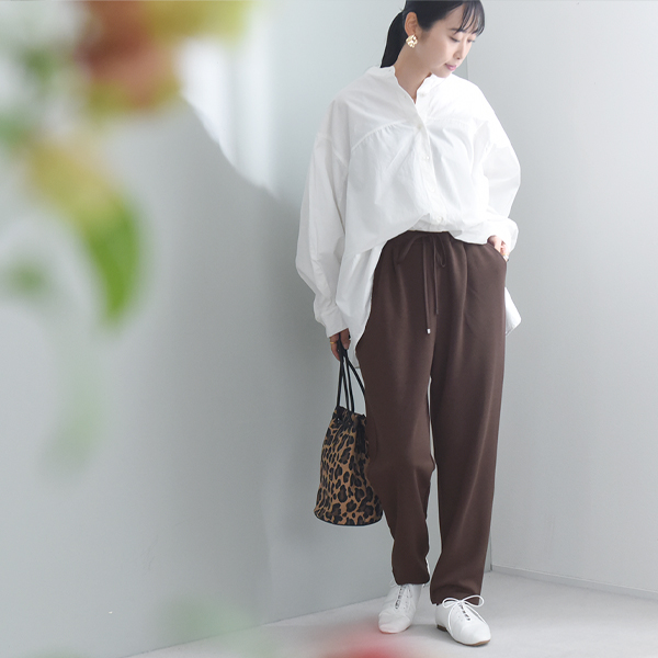 【リラパン】やわらかなはき心地 リラックス気分ではける テーパードパンツ ダンボールニット／kauliina カウリーナ【送料無料】