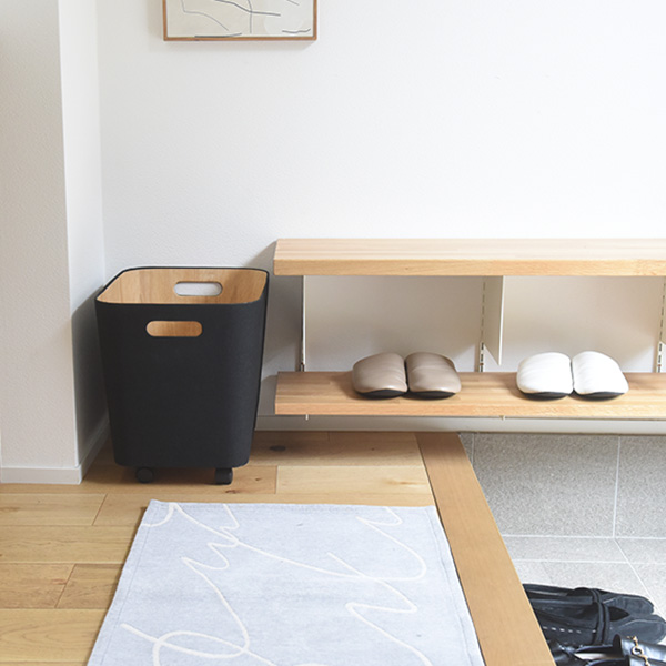 bon moment 荷物の一時置きに キャスター付き収納 ワイドタイプ／ボンモマン【予約商品】