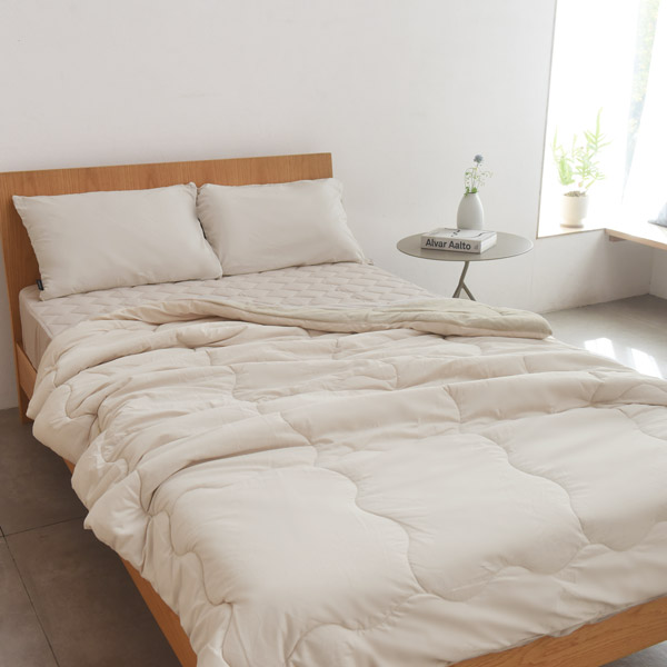 ひんやりドライコットン bon moment ドライコットン リバーシブル 肌掛けケット シングル 綿100％／ボンモマン【送料無料】