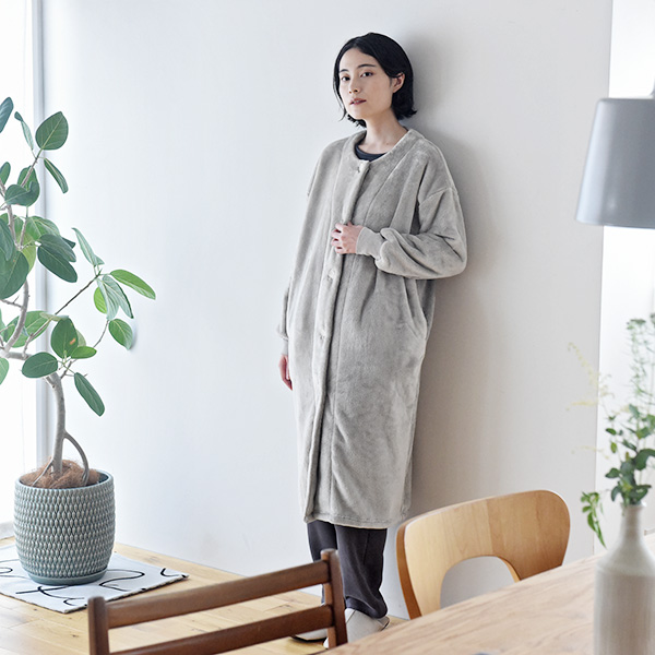 bon moment 軽くてあったかい 着る毛布 ルームウェア マイクロファイバー／ボンモマン