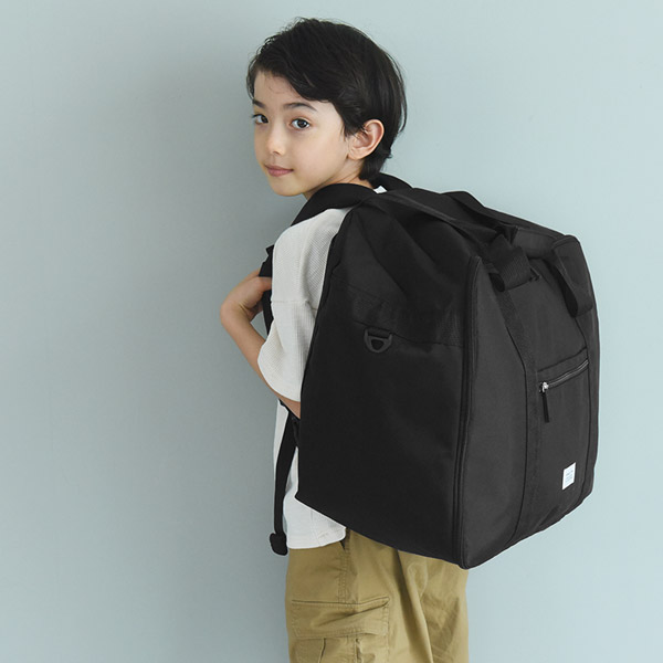 kukka ja puu リュックにもなる 3WAY ボストンバッグ 42L 修学旅行 小学生 旅行 キャンプ 合宿 トラベル／クッカヤプー