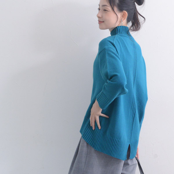 イージーケアが叶う ハイネックニット 洗濯機・タンブル乾燥OK 毛玉にになりにくい／kauliina カウリーナ【送料無料】