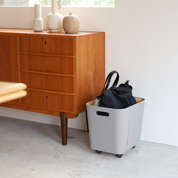 bon moment 荷物の一時置きに キャスター付き収納 ワイドタイプ／ボンモマン【予約商品】