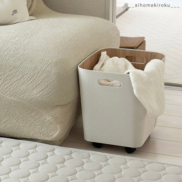 bon moment 荷物の一時置きに キャスター付き収納 ワイドタイプ／ボンモマン【予約商品】