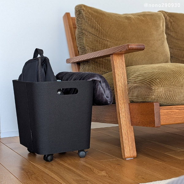 bon moment 荷物の一時置きに キャスター付き収納 ワイドタイプ／ボンモマン【予約商品】