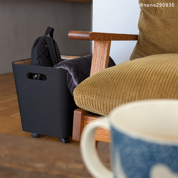 bon moment 荷物の一時置きに キャスター付き収納 ワイドタイプ／ボンモマン【予約商品】