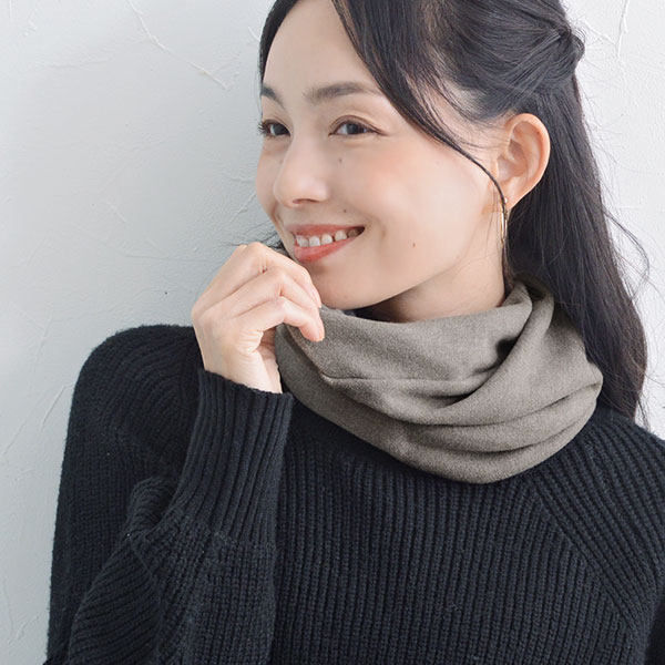 bon moment 軽くてあったか ネックウォーマー 吸湿発熱素材 日本製／ボンモマン
