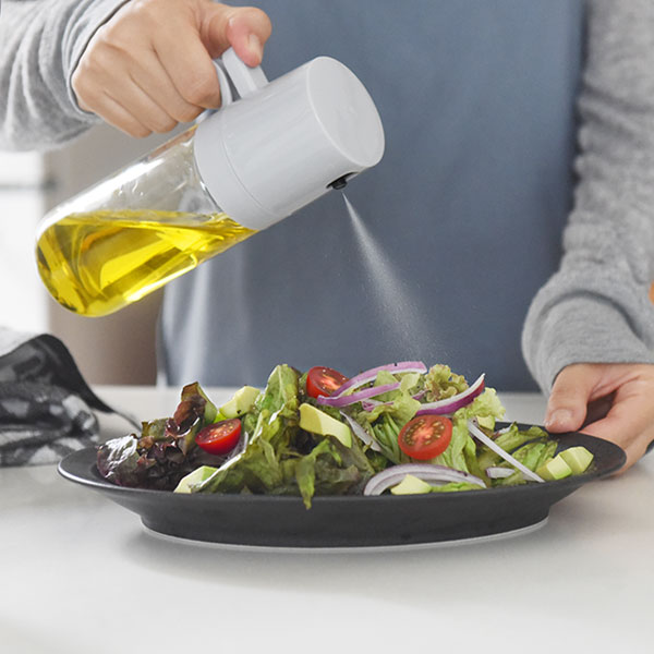 【アンジェ別注】油の量を抑える オイルスプレー オイルボトル 耐熱ガラス 250ml