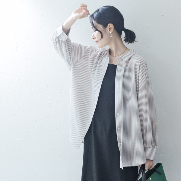 【FC】季節の変わり目に活躍 サラッと心地良い ドルマンシャツ 遮熱 UVケア／kauliina カウリーナ【送料無料】