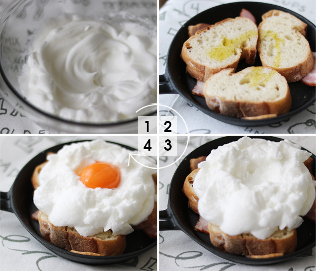 【イースター卵レシピ第2回】モンサンミッシェル風オムレツ＆クラウドエッグ