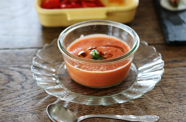 【フランス風おもてなし料理　第2回】冷製スープ　トマトのガスパチョ