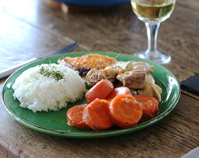 フランス風おもてなし料理 第4回 メイン 鶏と人参のブレゼ ローリエ風味 アンジェ日々のコラム