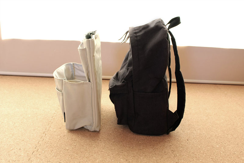 子育てママや通勤に。「縦型バッグインバッグ」で愛用リュックの機能性アップ！